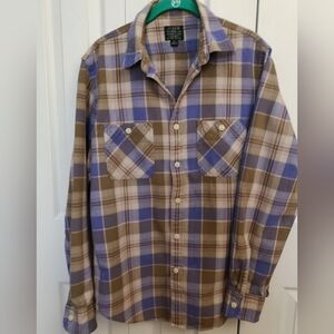 J.Crew Sporting Goods Plaid Cotton Flannel Shirt M